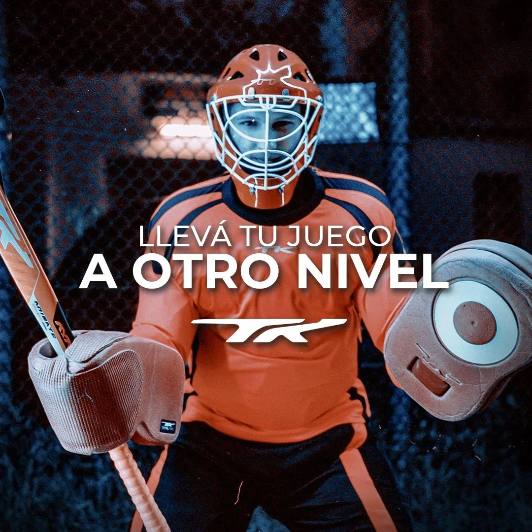 Anuncio de TK Hockey: Llevá tu juego a otro nivel