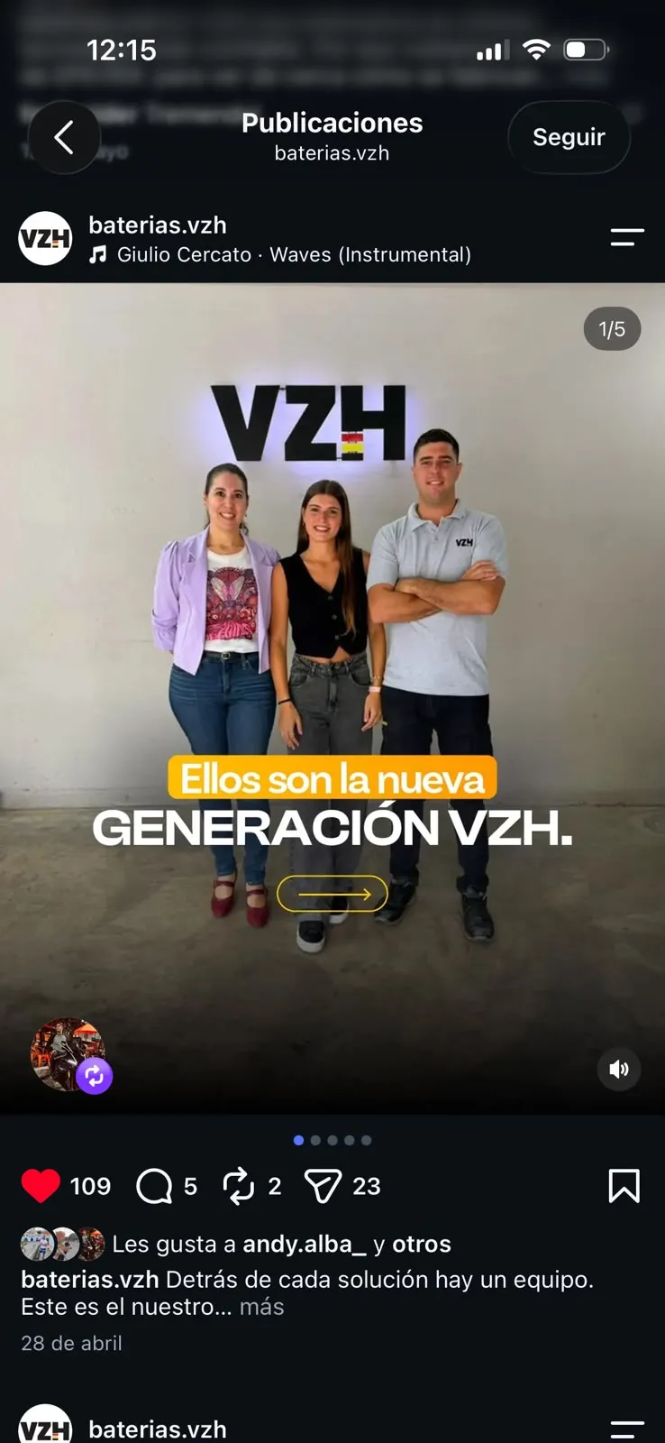 Carrusel de VZH: Ellos son la nueva generación VZH