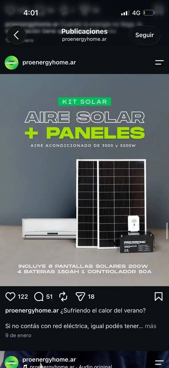 Publicación de PRO ENERGY Home: Kit solar: aire solar + paneles