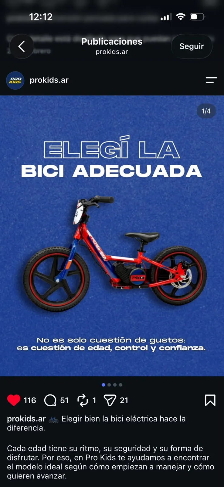 Carrusel de PRO KIDS: Elegí la bici adecuada
